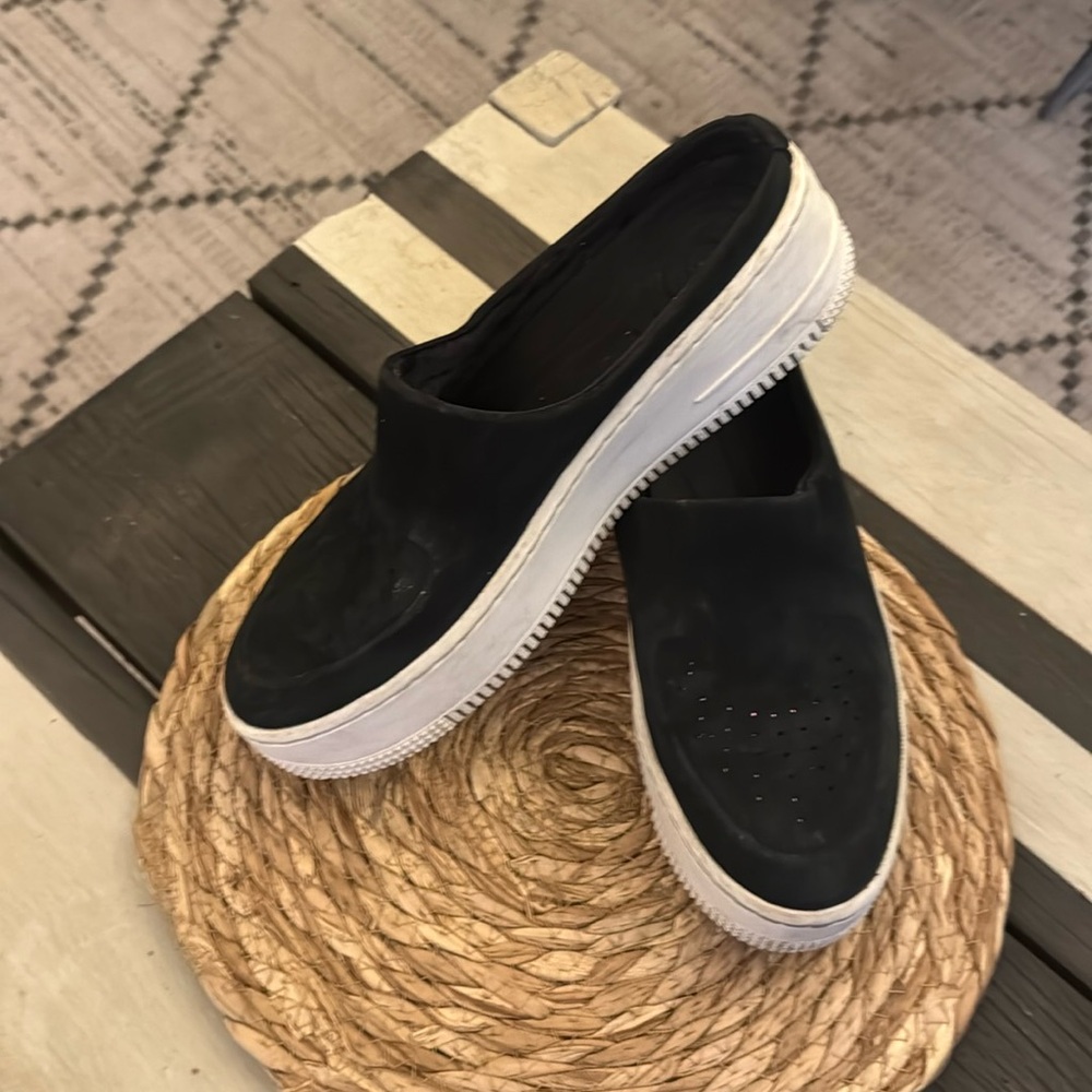 Nike Air Black Suede Slides